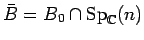 $\bar B=B_0\cap {\rm Sp}_{{\mathbb{C}}}(n)$