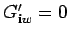 $G_{{\bf i}w}'=0$