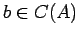 $b \in C(A)$