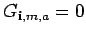 $ G_{{\bf i}, m,a} =0$