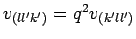 $ v_{(ll'k')}=q^{2}v_{(k'll')}$