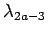 $ \lambda_{2a-3}$