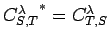 $ {C^{\lambda}_{S,T}}^*=
C^{\lambda}_{T,S}$