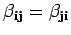 $ \beta_{{\bf i}{\bf j}}=
\beta_{{\bf j}{\bf i}}$