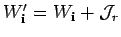 $ W'_{{\bf i}}=W_{{\bf i}}+{{\cal J}}_{r}$