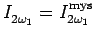 $ I_{2\omega_1}^{}=I_{2\omega_1}^{\rm mys}$