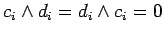 $ c_i\wedge d_i=d_i\wedge c_i=0$